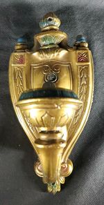 French Empire Wall Light Sconce Gilded Bronze Brass Rare 8x3.5 Antique Lite **