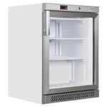 NEW UNDERCOUNTER GLASS DOOR SHOP FREEZER DISPLAY WHITE FREEZER TEFCOLD UF200VG