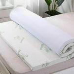 Memory Foam Mattress Topper Bamboo 2cm/4cm Thick Back Pain Relief All Sizes UK