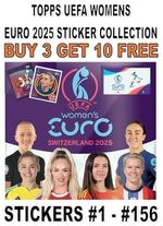 TOPPS WOMENS EURO 2025 SWITZERLAND STICKER COLLECTION #1 - #156 GROUP A & B