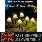 Solar Centre Forest Solar Mushroom Lights Set Of 10 Light Up Even In Winter