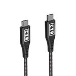 C&R Premium USB C Cable | Nylon Braided | USB3.2 Gen2 20Gbps 100W Fast Charge 4K
