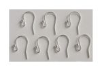 Earring Wires Fittings Fish Hook Ear Wires Stainless Steel French LKHK8 Silver