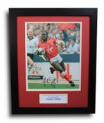 FRAMED Martin Offiah Rugby Legend HAND SIGNED Photo Memorabilia Display COA