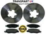 For Ford Transit MK6 2.4 RWD Front Brake Discs and Pads 00 to 06 Premium Quality