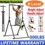 8Levels Adjustable Foldable Power Tower Station Pull Up Bar for Home Gym Workout