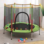 Kids Trampoline with Safety Net Outdoor Garden Bounce Jumping Trampoline UK