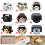 5-30 Push Button Cupboard Drawer Door Catch Lock Caravan Camper Latch Knob Locks