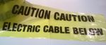CAUTION ELECTRIC CABLE BELOW Underground marking tape for buried cables NORSLO 