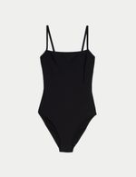 Marks & Spencer Womens Square neck Swimsuit in Black - M&S