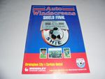 BIRMINGHAM CITY v CARLISLE UNITED 1995 AUTO WINDSCREENS SHIELD FINAL PROGRAMME