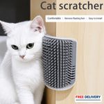 Cat self Groomer Brush wall corner Grooming Brush Massage hair scratcher 1pcs