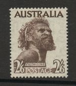Australia 1952-65 2/6d Deep brown with watermark SG 253 Mnh.