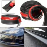 2.5M Universal Car Lip Skirt Protector Rubber Splitter Front Bumper Spoiler Side