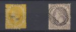 St Lucia Stamps 1884, 4c chrome yellow SG12c; 6c mauve SG 13a used CV £80