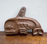 MCM Canada Signed Thorn Arts First Nations Orca Killer Whale Wall Plague 18cm