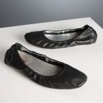 Prada Black Leather Elastic Ballerinas UK Size 5 Second Hand Italy Originals