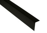 Flat Roof Metal Flashing Trim 3m Lengths BLACK -EPDM Rubber Roofing -20mm & 40mm