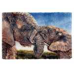 Large Elephants Latch Hook Rug Kit NEW 102x69cm