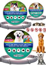Advanced Adjustable Anti Flea and Tick Collar 8 Months Protection for Dogs Cats