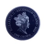 QUEEN ELIZABETH II 70 YEARS 2022 ASCENSION ISLAND ONE CROWN COIN