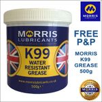 Morris K99 Water Resistant Marine Boat Grease 500g - Waterproof Glands, Bearings