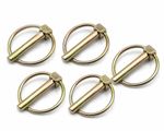 5MM X 30MM LINCH PINS PACK OF 5 ROUND RING LYNCH PINS HEAVY DUTY