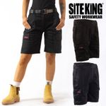 SITE KING Ladies Cargo Combat Work Shorts Size 8 to 20 WOMENS WORKWEAR SHORTS