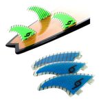 Surfboard Fins Hot Surf 69 Carbon FCS Surfboard Thruster set of 3 M5