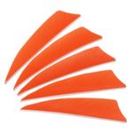 Arrows Vanes 50 Pack 3 Inch Arrow Feather Right Wing Orange for DIY