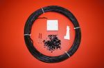 50m Black 2 Pair External Telephone, BROADBAND / DSL Extension Kit