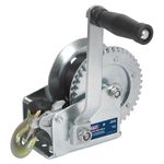 Sealey Geared Hand Winch with Webbing Strap 540kg Capacity GWW1200M