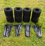 24m Gutter Net Protection Mesh Guard with 60 Fixing Clips (24m x 17.5cm)