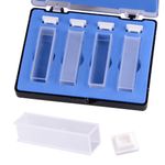 4pcs 3.5ml OpticalCuvettes 10mm Cuvette Cell Spectrometer with Lid
