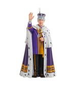 KURT ADLER 5.25" RESIN KING CHARLES BRITISH ROYALTY CHRISTMAS ORNAMENT E0902