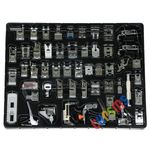 52PCS Presser Feet FOR Singer, Brother, Janome, Elna, low shank home sewing