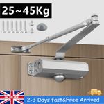 25-45KG Heavy Duty FIRE RATED Overhead Door Closer Softs Opener Close Adjustable