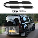 SIDE STEPS RUNNING BOARDS BLACK ALUMINIUM FOR LAND ROVER DEFENDER 110 L663 2020+