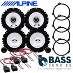 ALPINE BMW E46 5 Door 1000 Watts Front & Rear Shelf Car Speakers Upgrade Kit