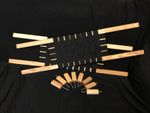 Apache Pair of standard straight ash canoe seats  complete with fixings