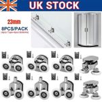 8x Shower Door Rollers Wheels Runners For Curved Door Top & Bottom Replacement