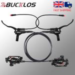 E-Bike Hydraulic Disc Brake Set Power Off Oil Brake Front/Rear Kit 2-Pistons UK