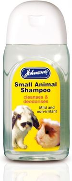 Johnsons Small Animal Shampoo Cleans Deodorises Rabbits Ferrets 125ml