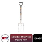 Spear & Jackson 1560SF Neverbend Stainless Digging Fork - Heavy Duty Garden Tool