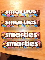 4x 1990s Rare Empty Smarties Tubes. Collectors Prop Excellent Condition