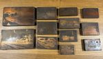 Copper Railway Printers Blocks - Railway Memorabilia Job Lot Printing Press