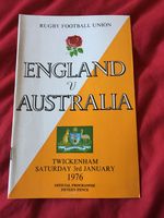 1976 ENGLAND V AUSTRALIA WALLABIES INTERNATIONAL TOUR RUGBY UNION PROGRAMME VGC