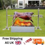 30kg Spit Hog Roaster BBQ Lamb Goat Rotisserie Spit Roast Grill Barbecue Steel