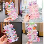 Girls Baby Hair Clip Set Unicorn Rainbow Cute Kitty Toddler Hair pin Accessories