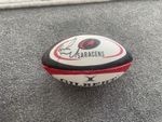 Owen Farrell signed Gilbert mini rugby Ball Saracens Rugby COA